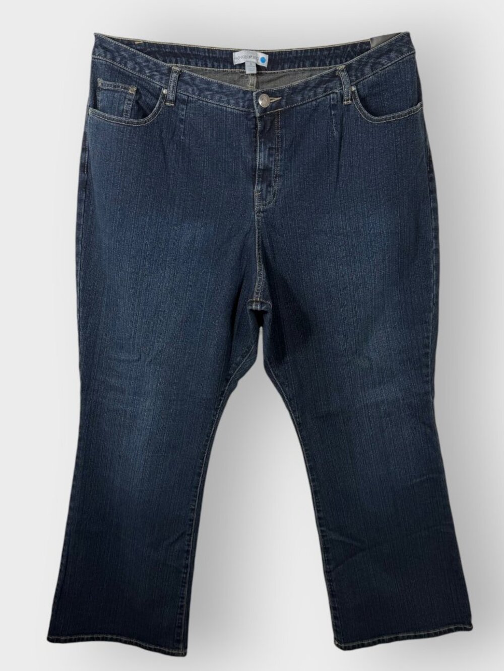 NEW Fashion Bug Rodeo Stretch Boot Cut Jeans | Plus Sz 5 Avg | Dark Wash